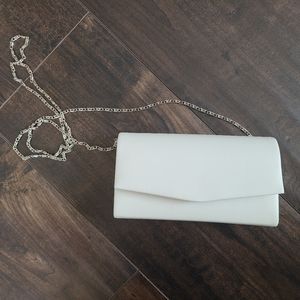 Ivory Leather Wedding Purse